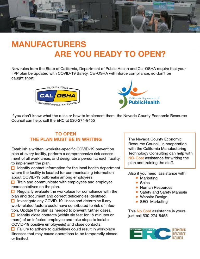 Manufacturers Are You Ready to Open?