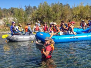 Rafting Tours provide salmon viewing on the Yuba River